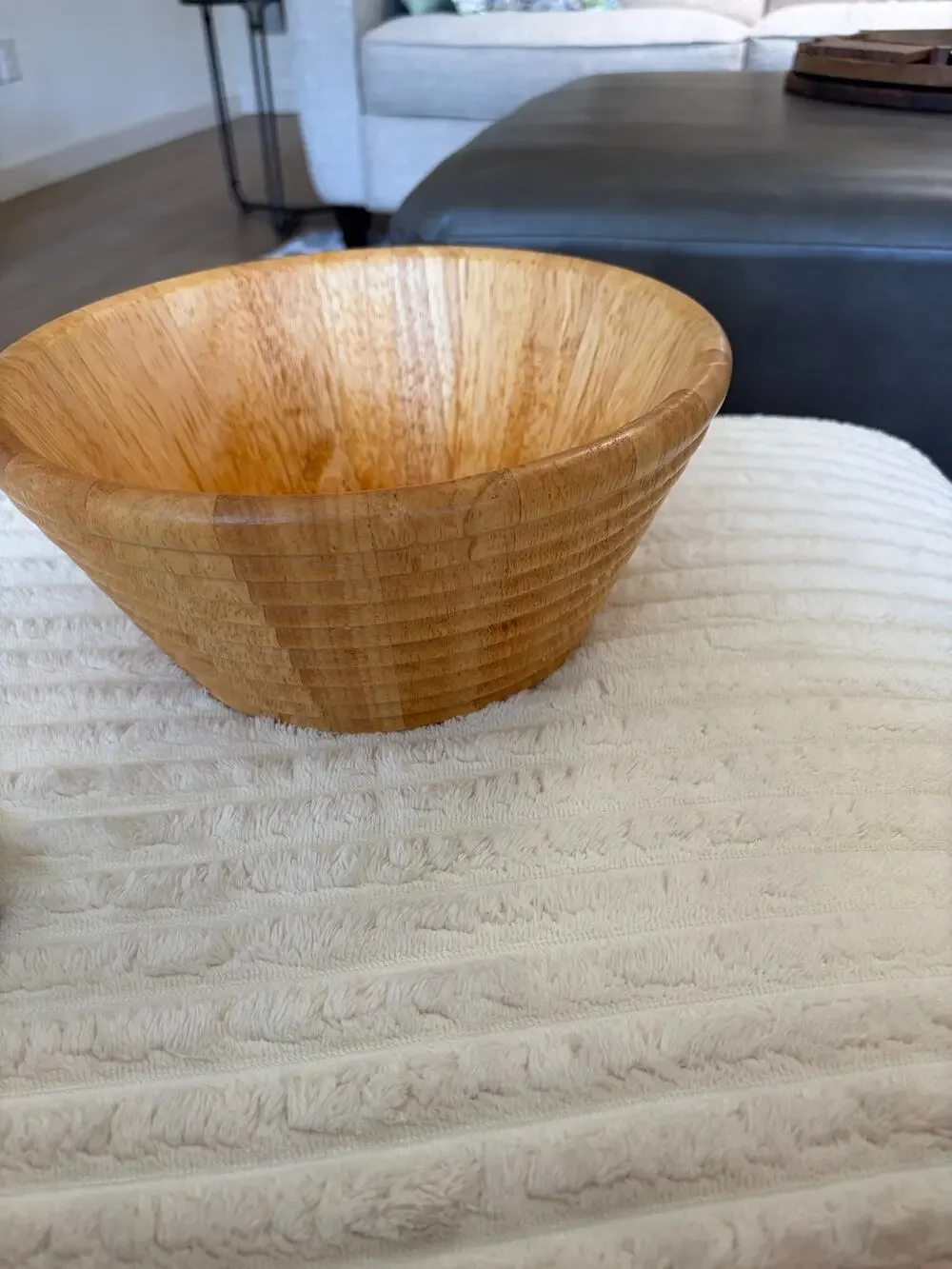 Vintage Studio Nova Thailand Wooden Salad Serving Bowl 11.5 inch